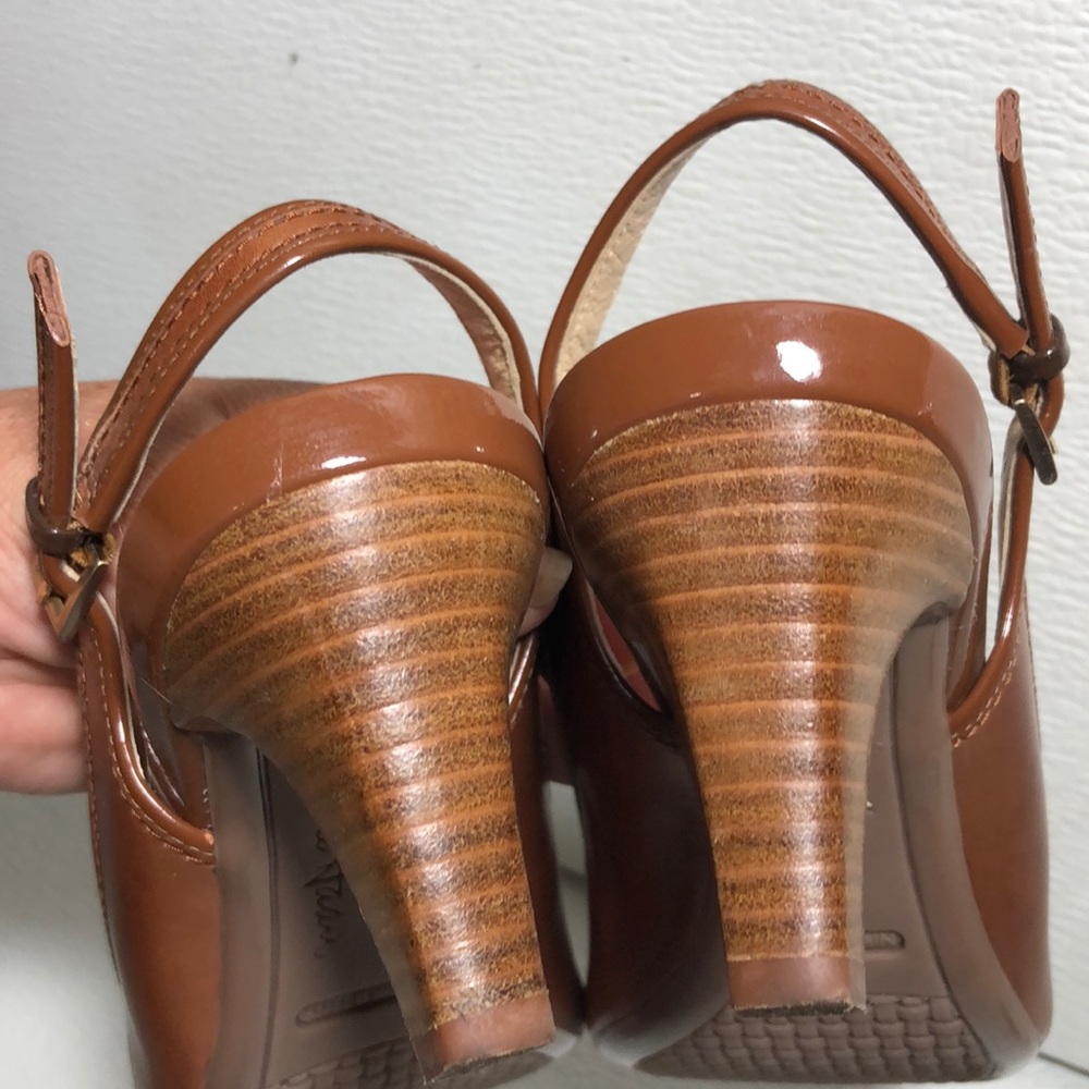 Cole Haan brown women’s leather shoes Heels Sz 6.5 - Picture 8 of 10